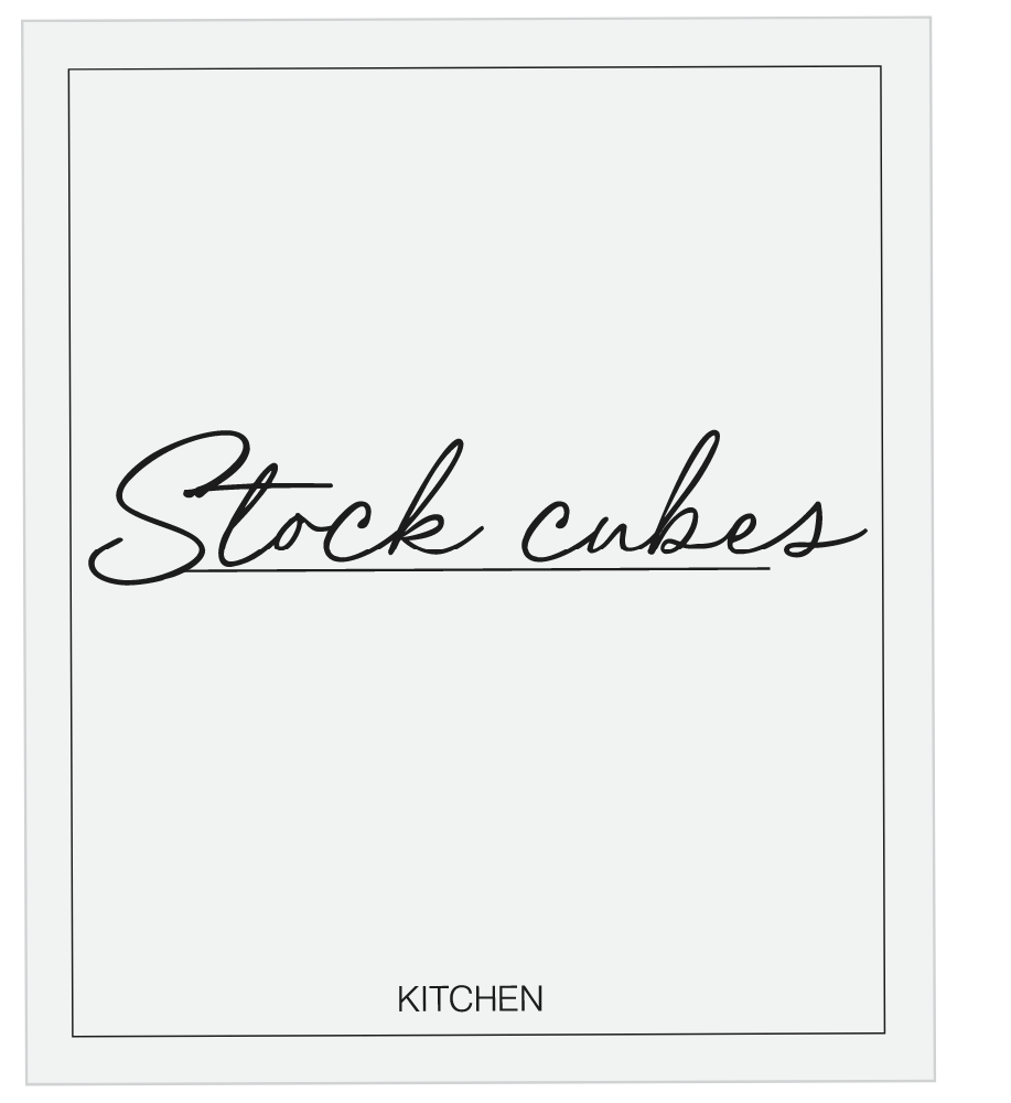 Stock Cubes Label