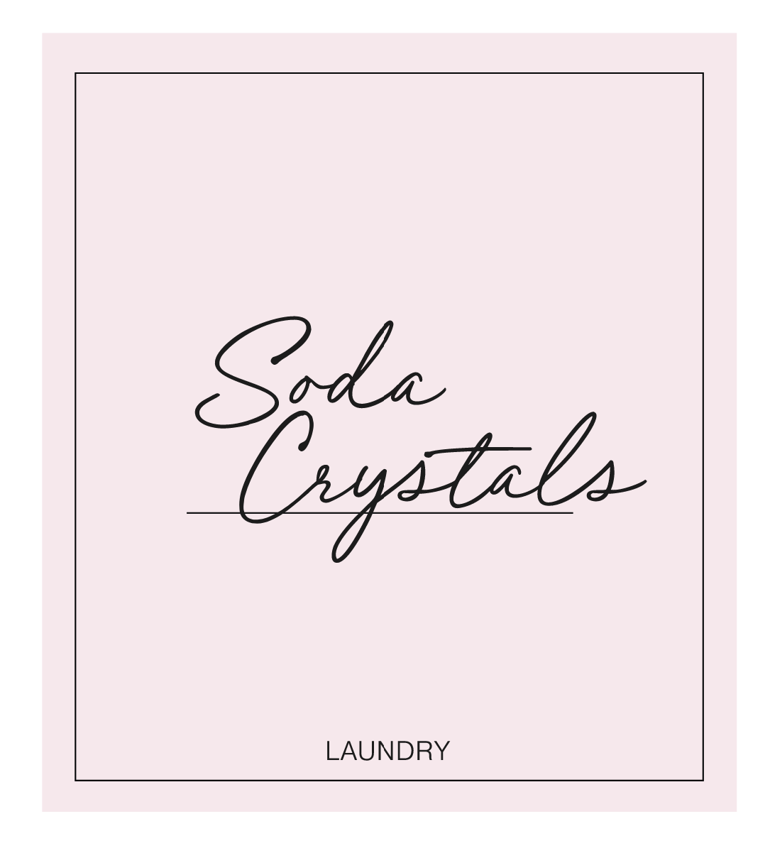 Soda Crystals Label