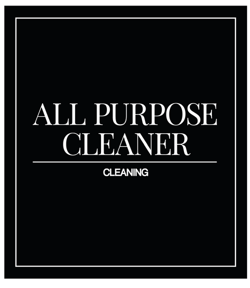 All Purpose Cleaner Label
