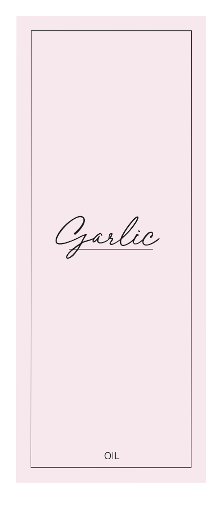 Garlic Oil Label