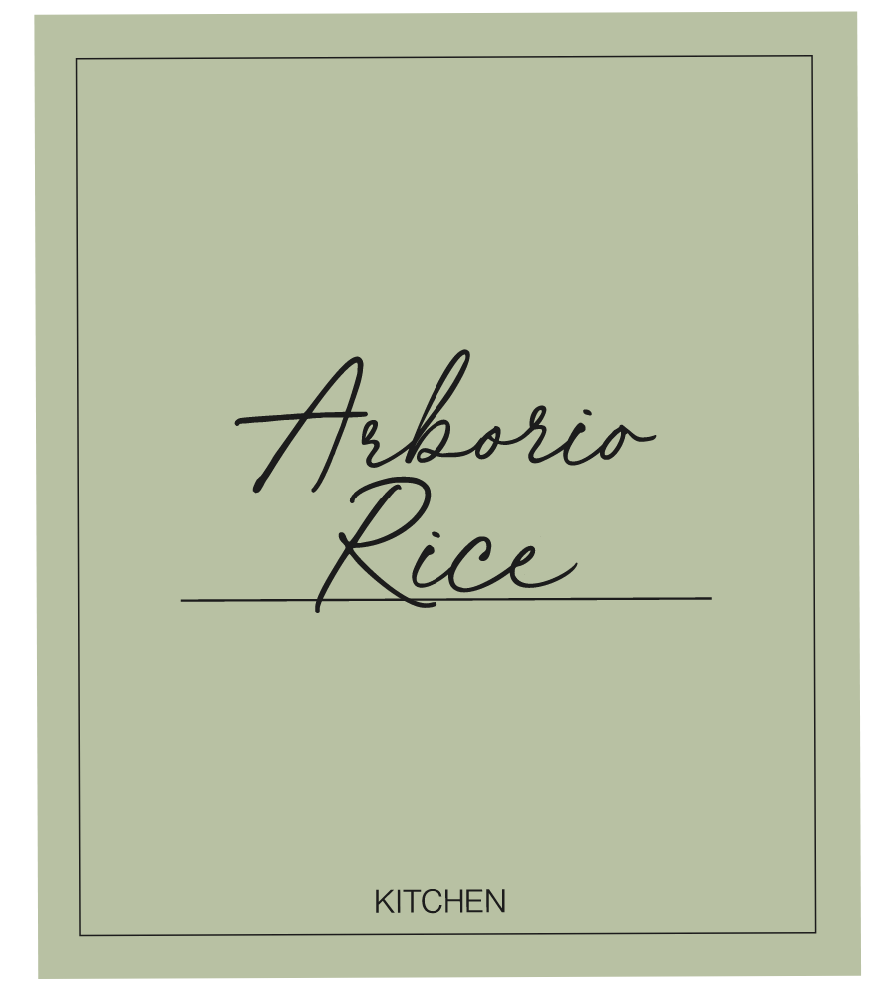 Arborio Rice Label