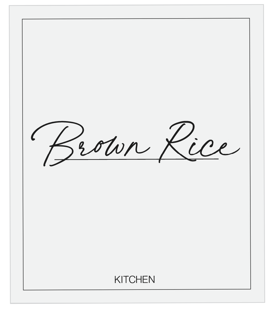 Brown Rice Label