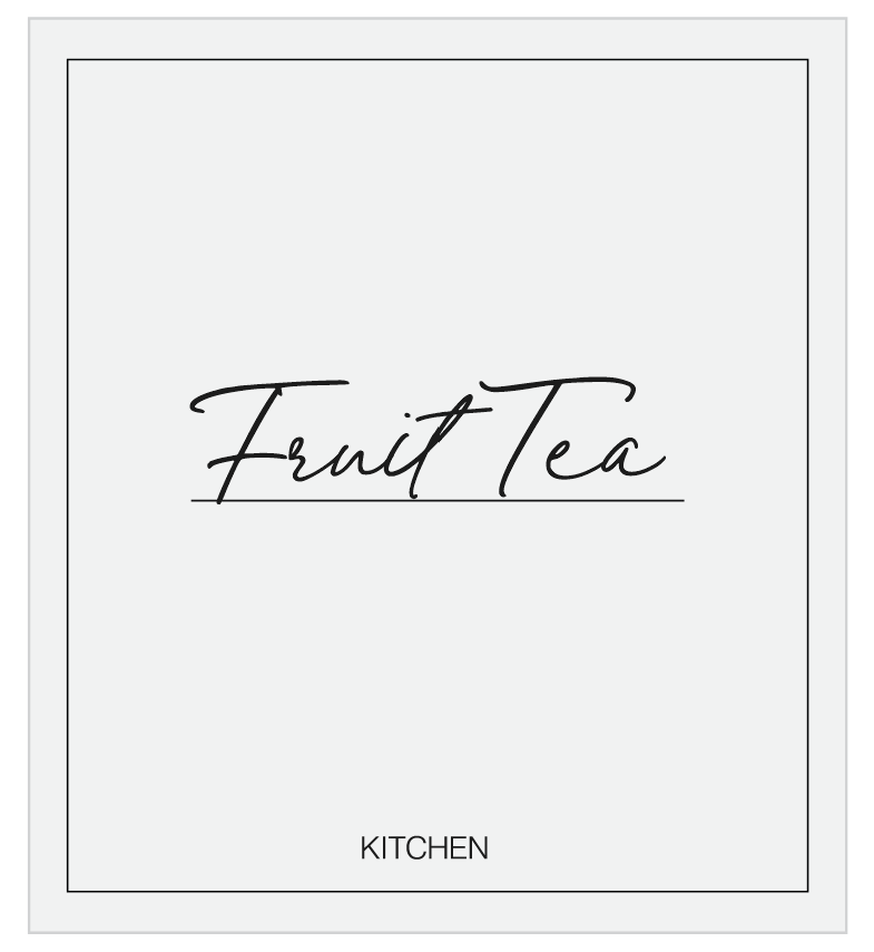 Fruit Tea Label
