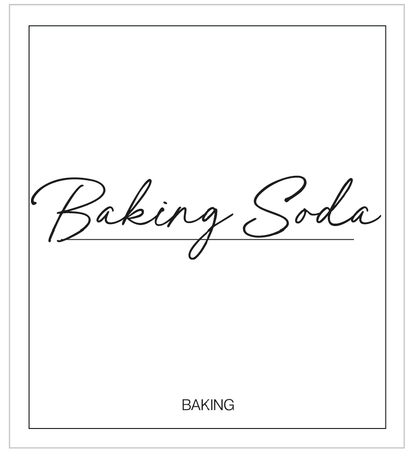 Baking Soda Label