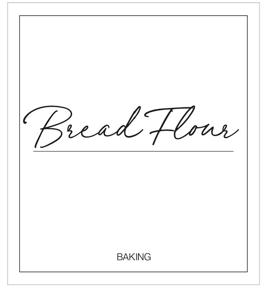 Bread Flour Label