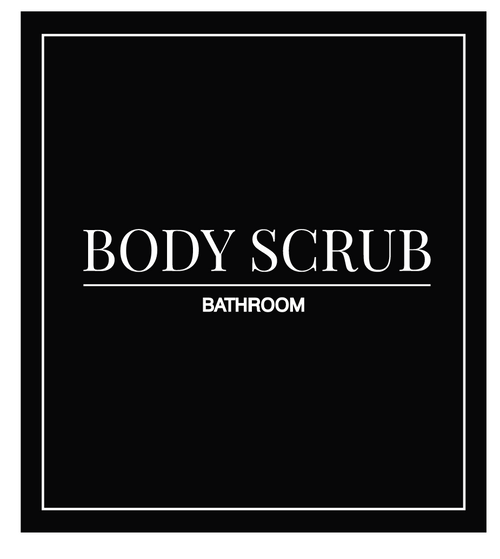 Body Scrub Label