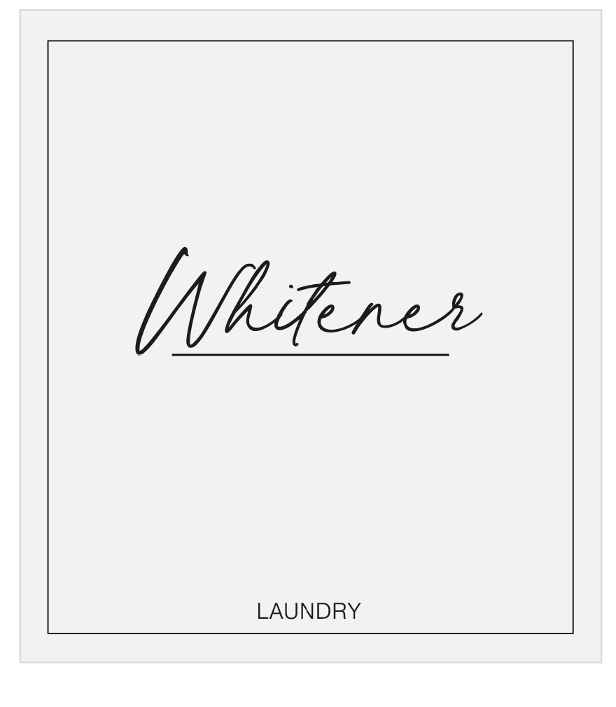 Whitener Label