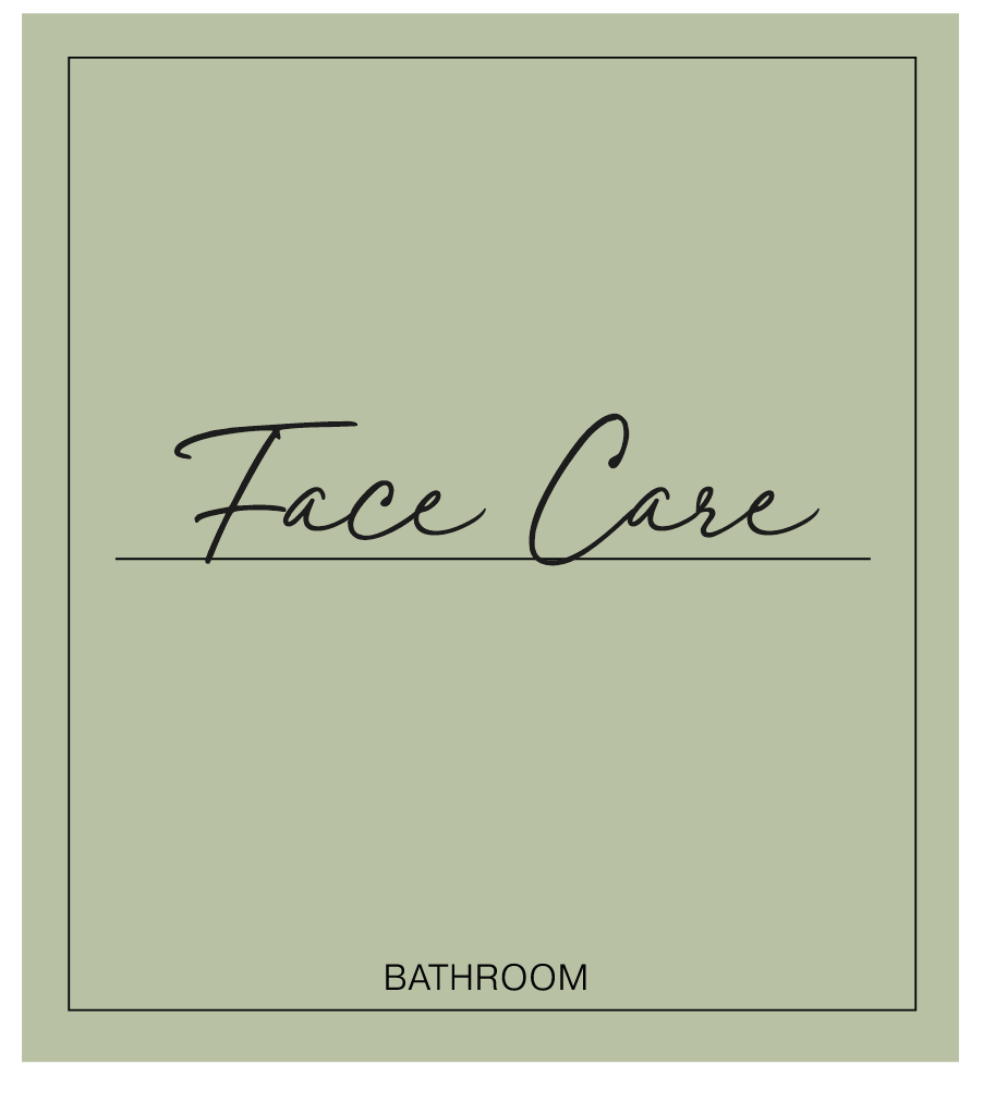 Face Care Label