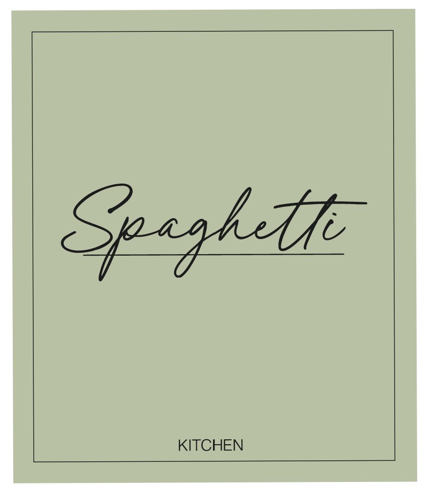 Spaghetti (Kitchen) Label