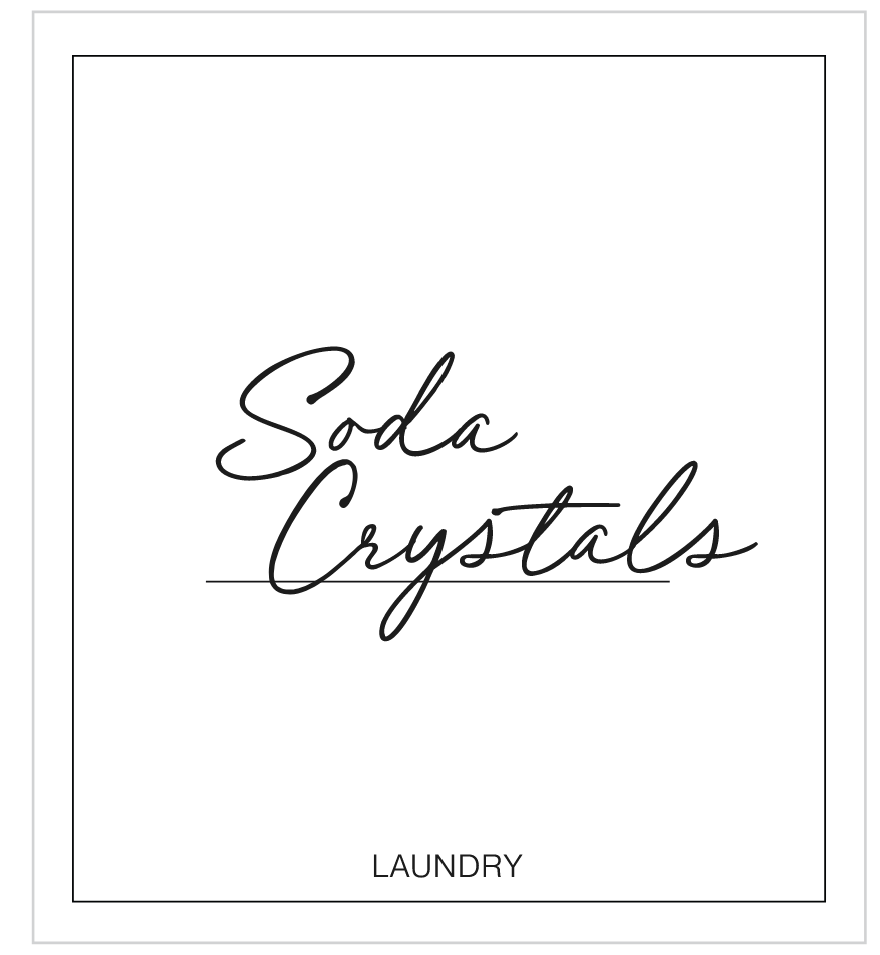 Soda Crystals Label