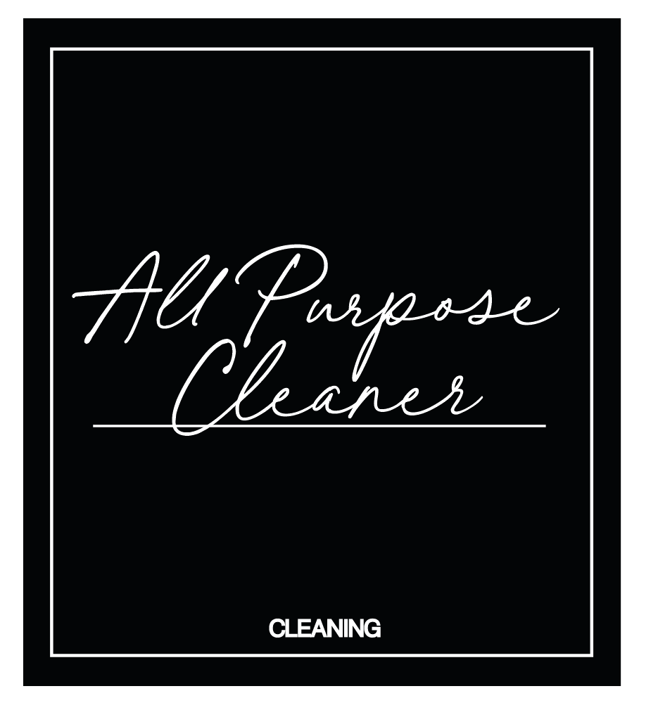 All Purpose Cleaner Label