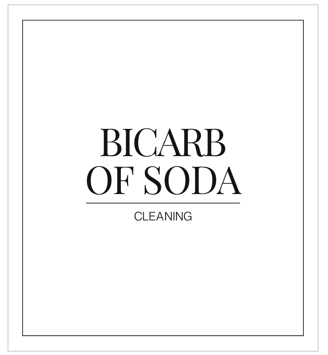 Bicarb Of Soda Label