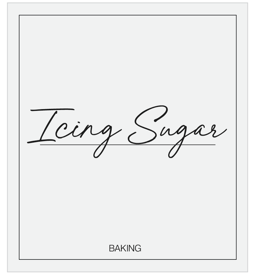 Icing Sugar Label