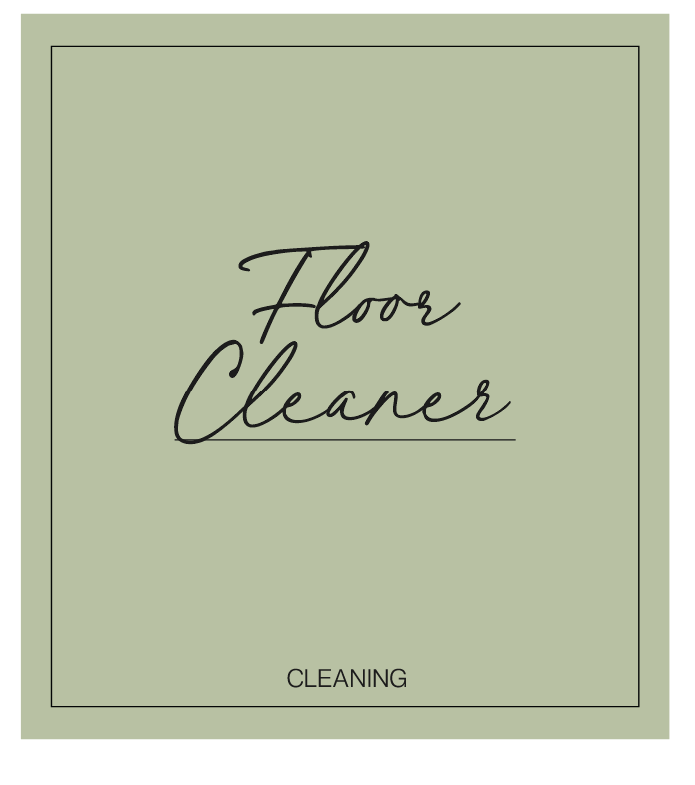 Floor Cleaner Label