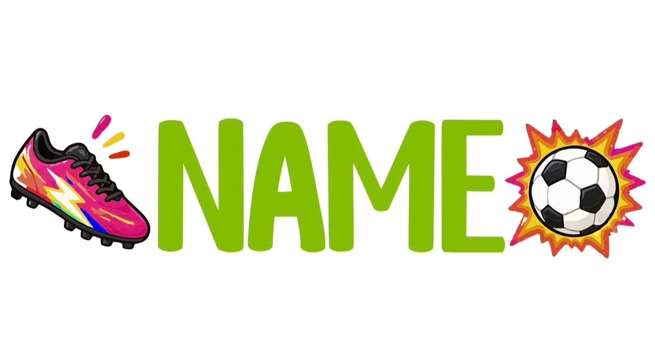 Football Name Label