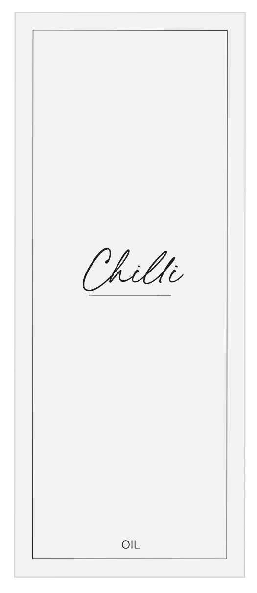 Chilli Oil Label