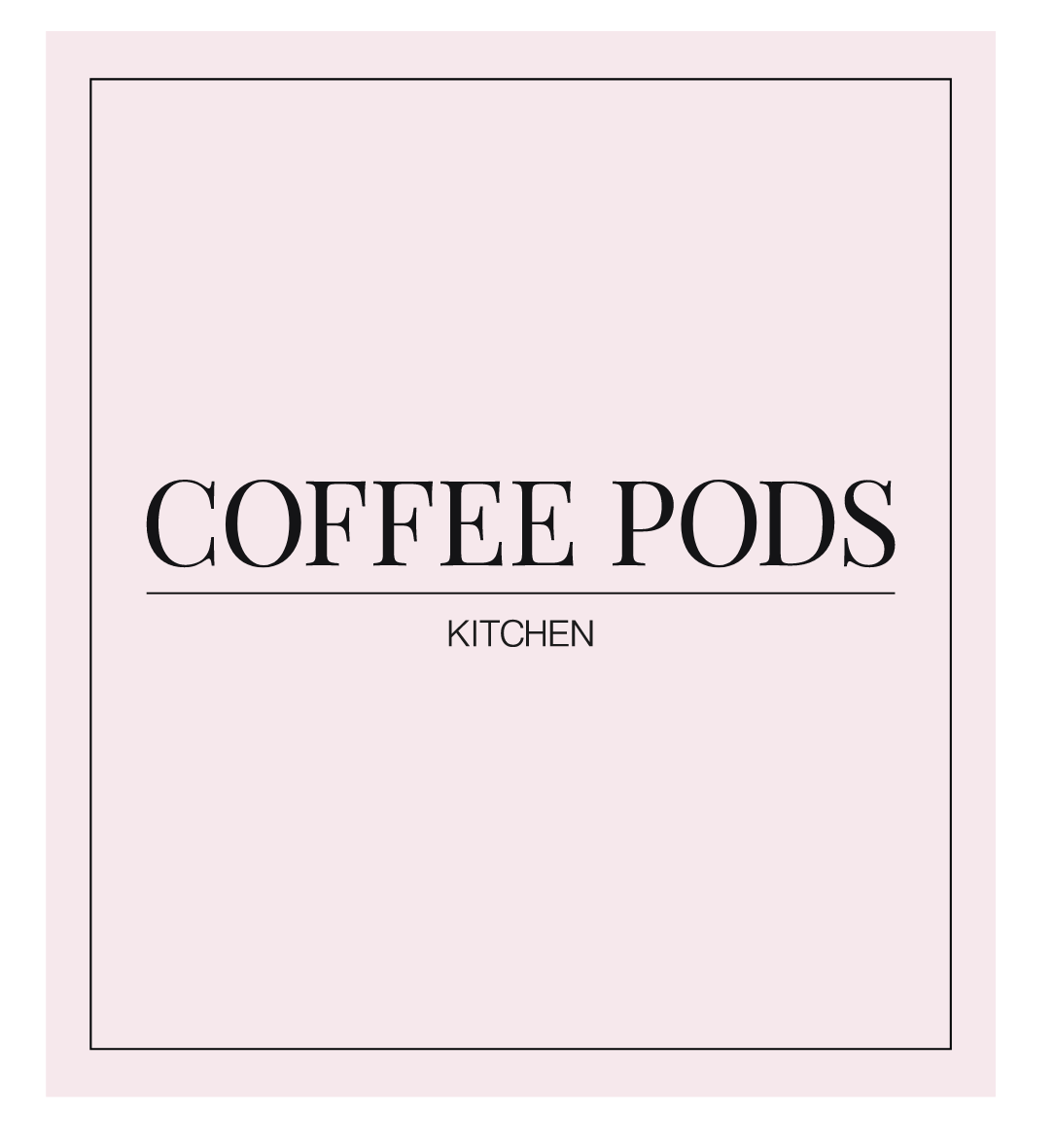 Coffee Pods Label