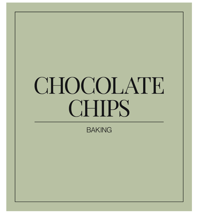 Chocolate Chips Label