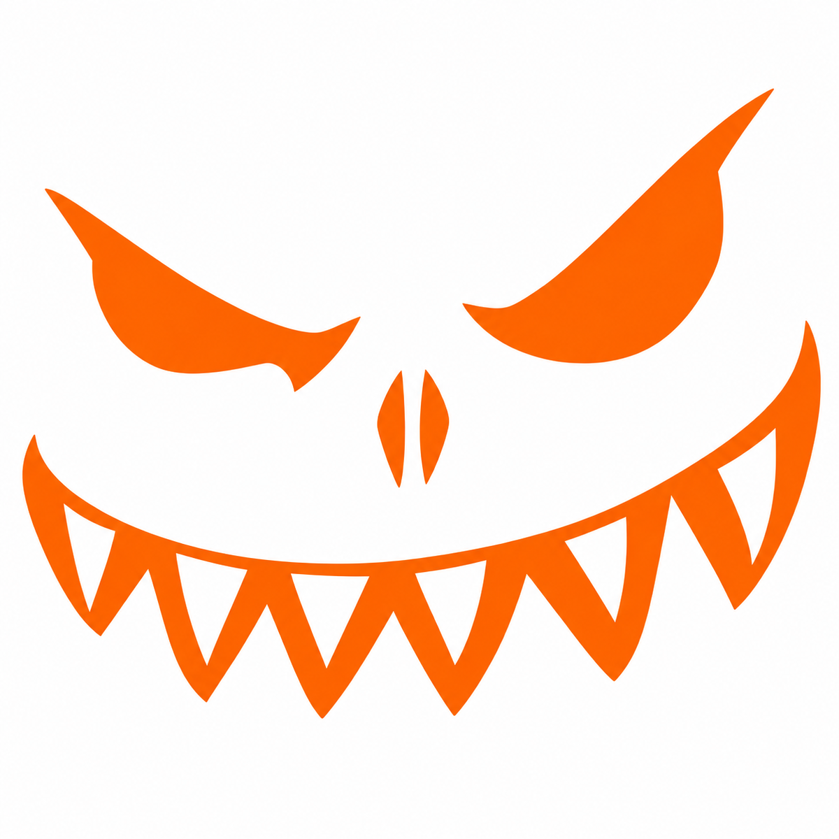 Scary Face Label