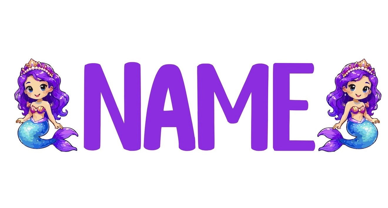 Mermaid Name Label