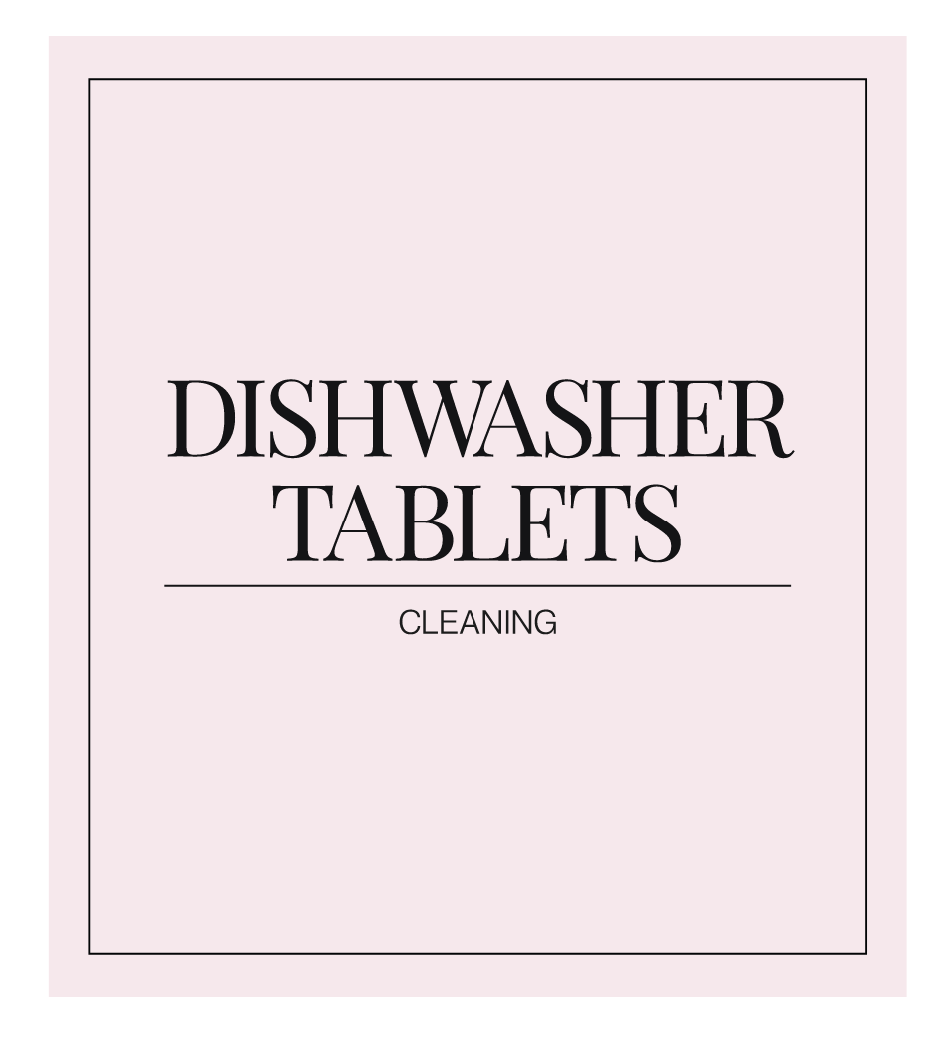 Dishwasher Tablets Label