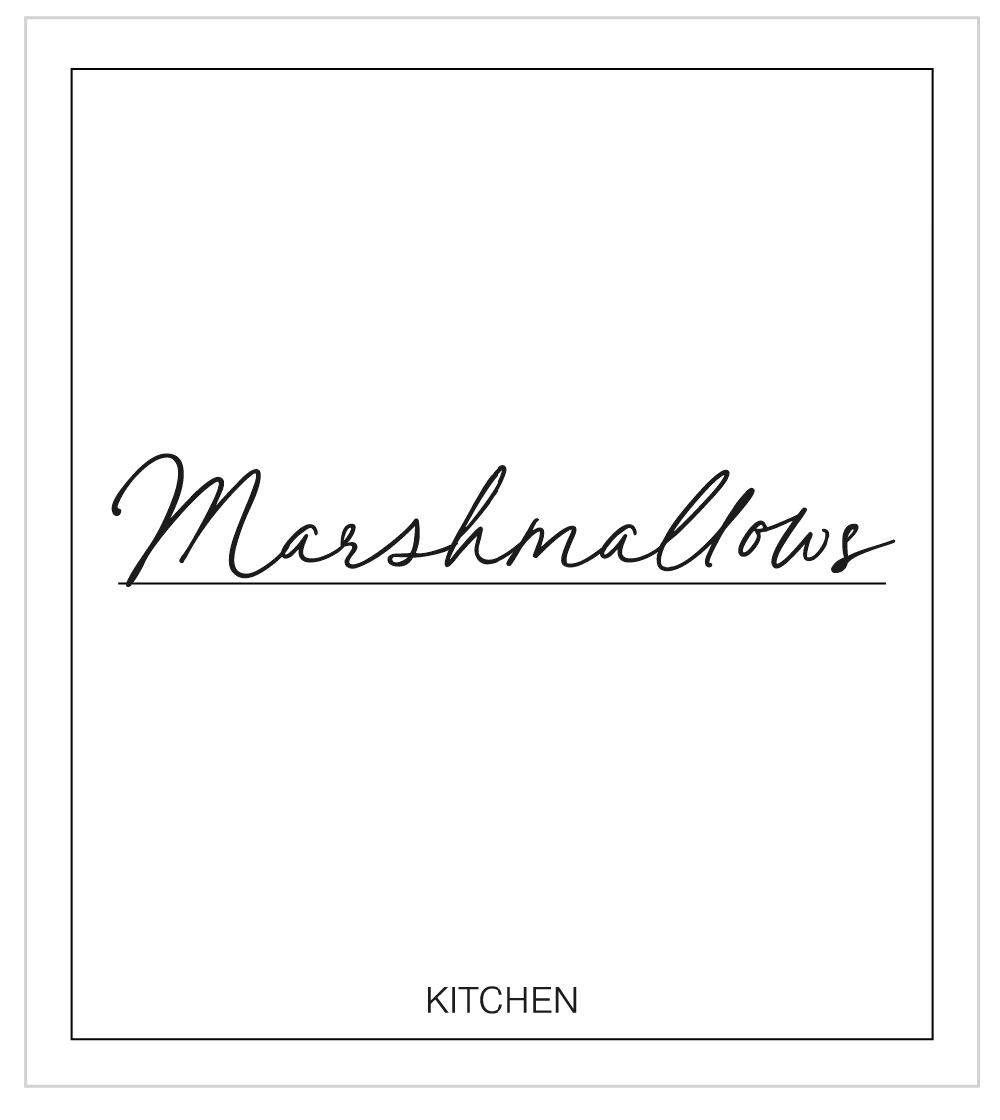 Marshmallows Label