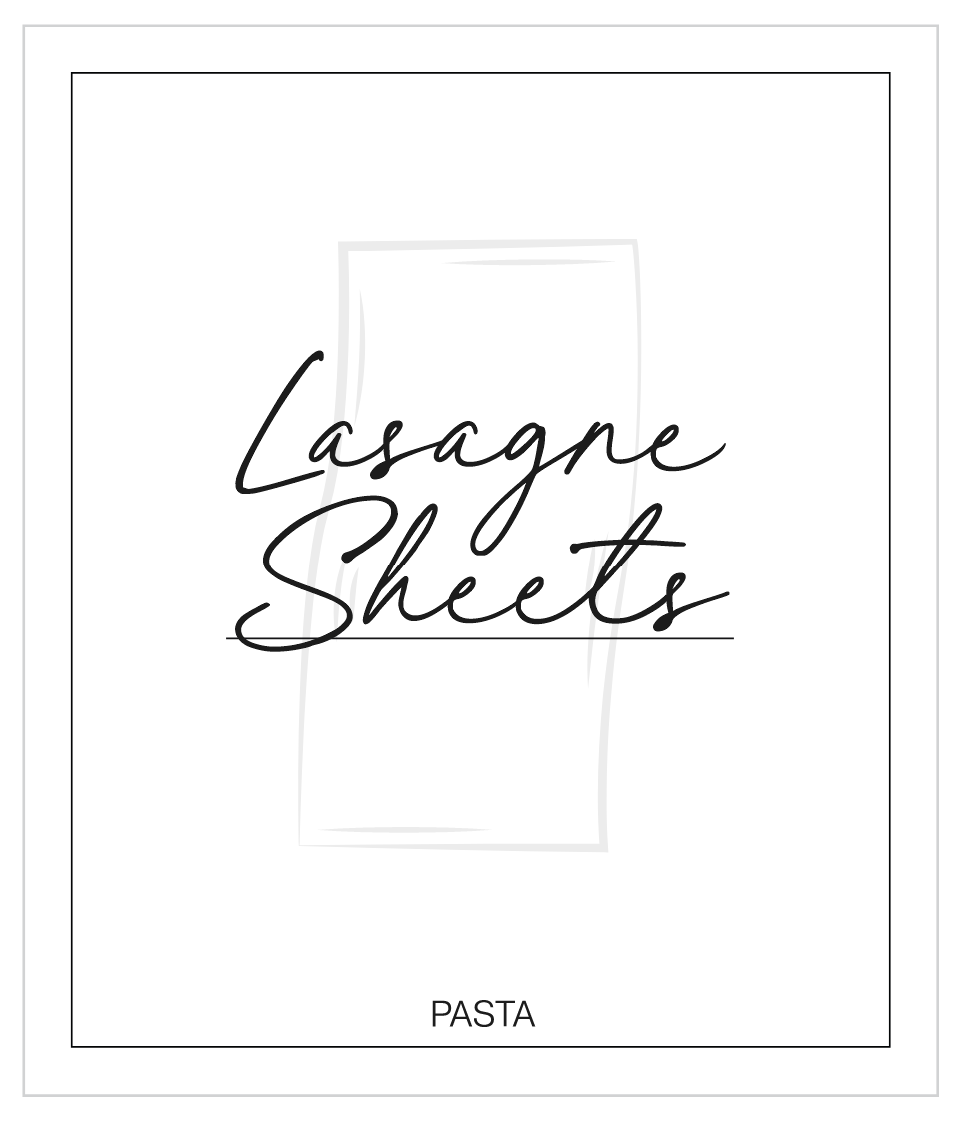 Lasagne Sheets Label