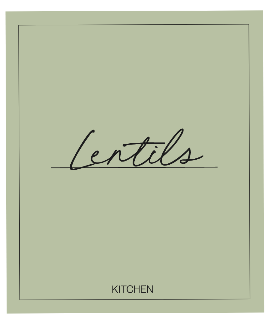 Lentils Label