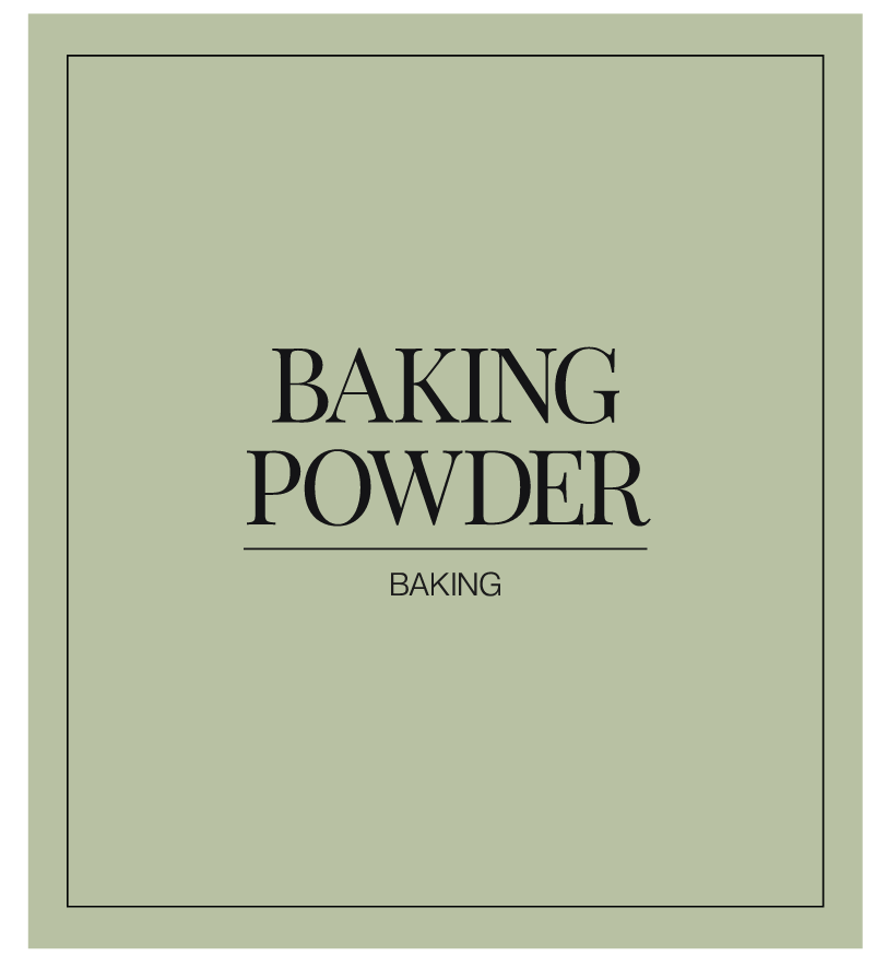 Baking Powder Label