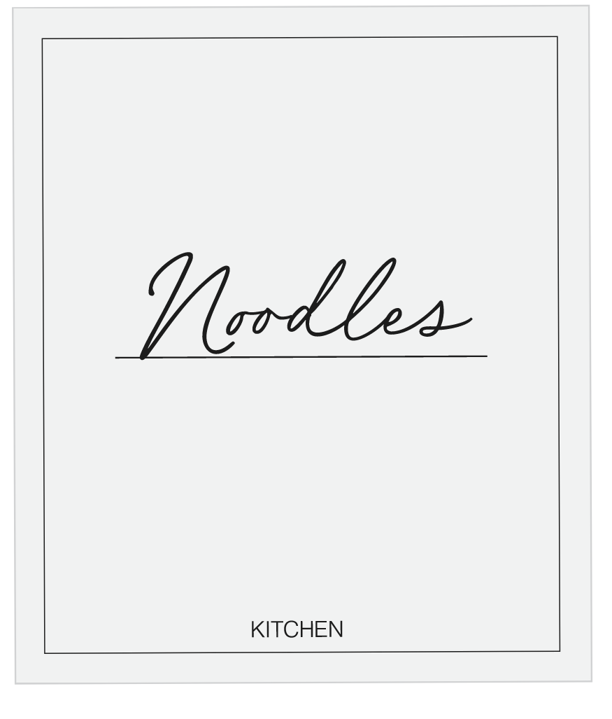 Noodles Label
