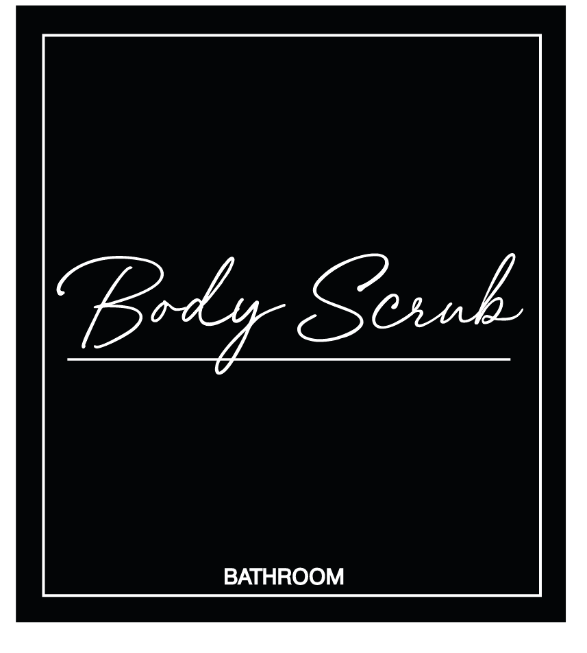 Body Scrub Label