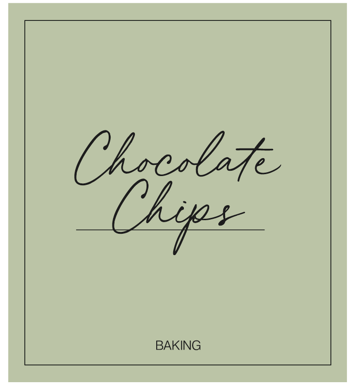 Chocolate Chips Label