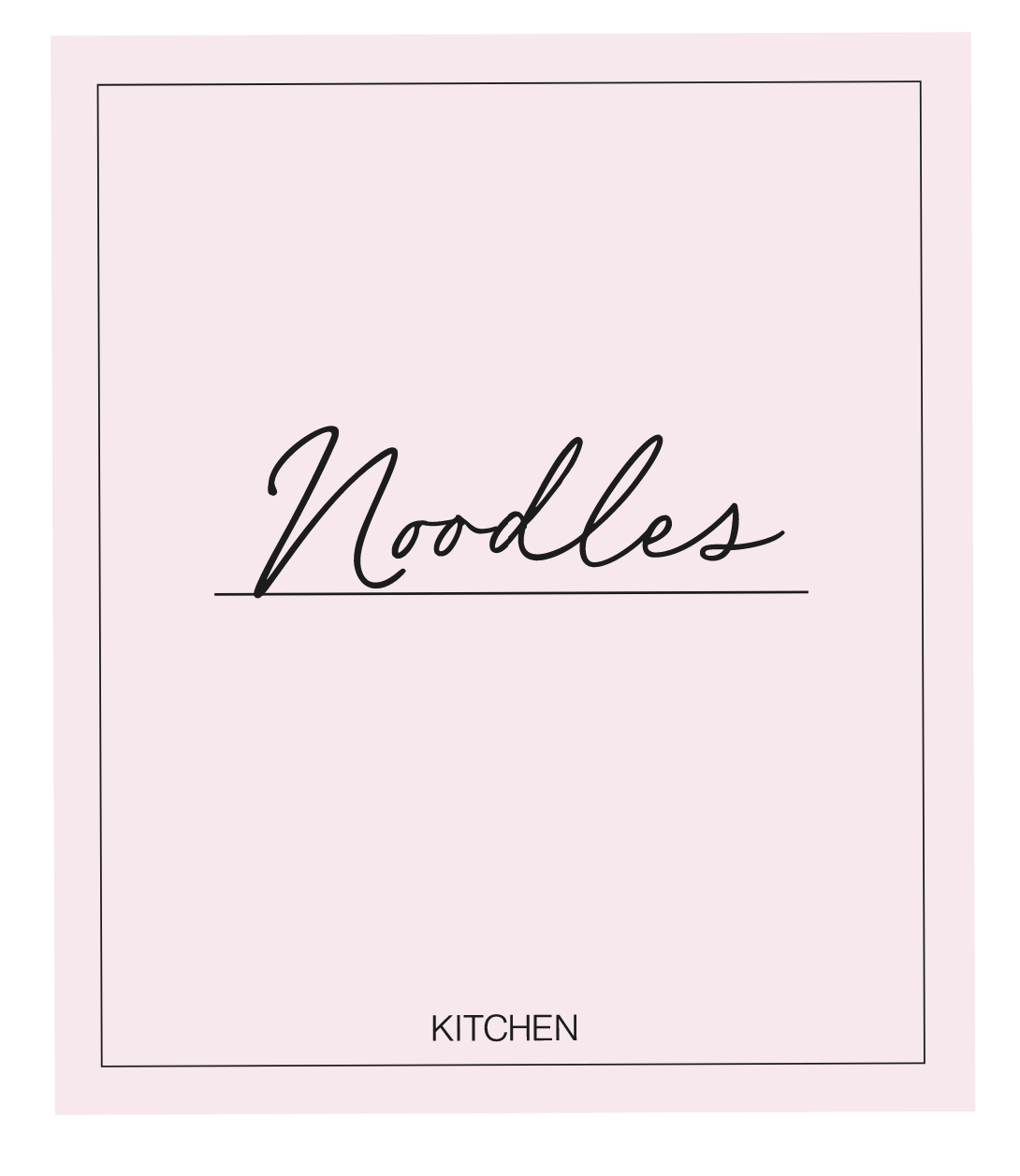 Noodles Label