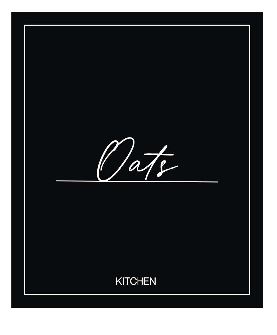 Oats (Kitchen) Label