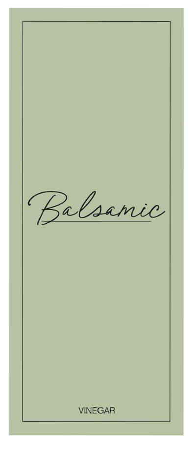 Balsamic Vinegar Label