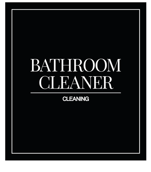 Bathroom Cleaner Label