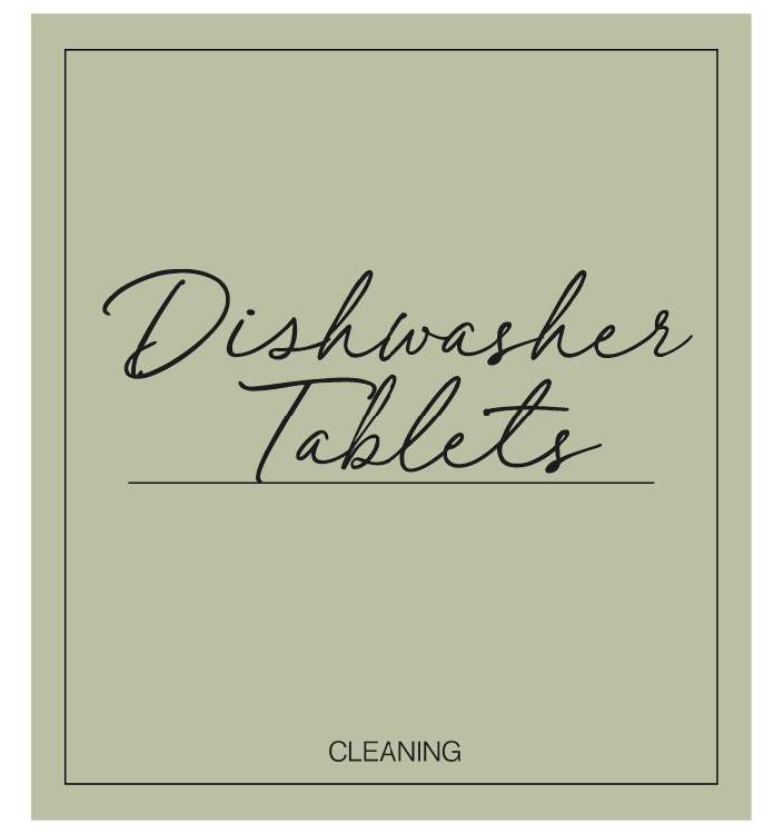 Dishwasher Tablets Label