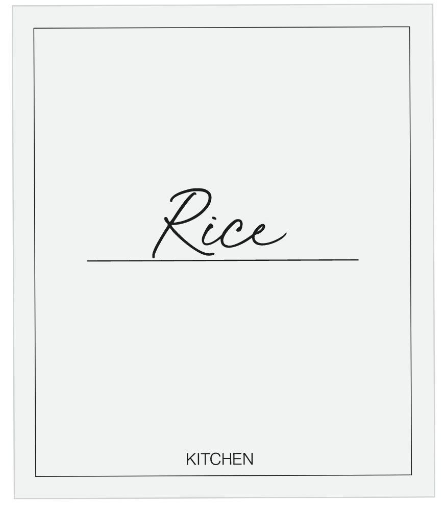 Rice Label
