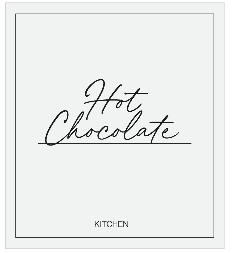 Hot Chocolate Label