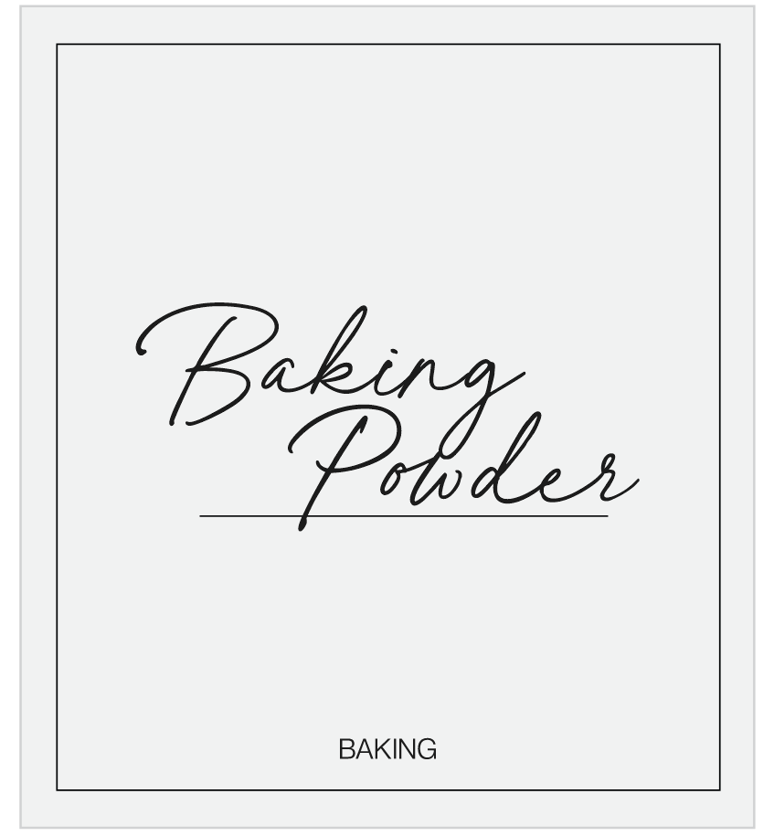 Baking Powder Label