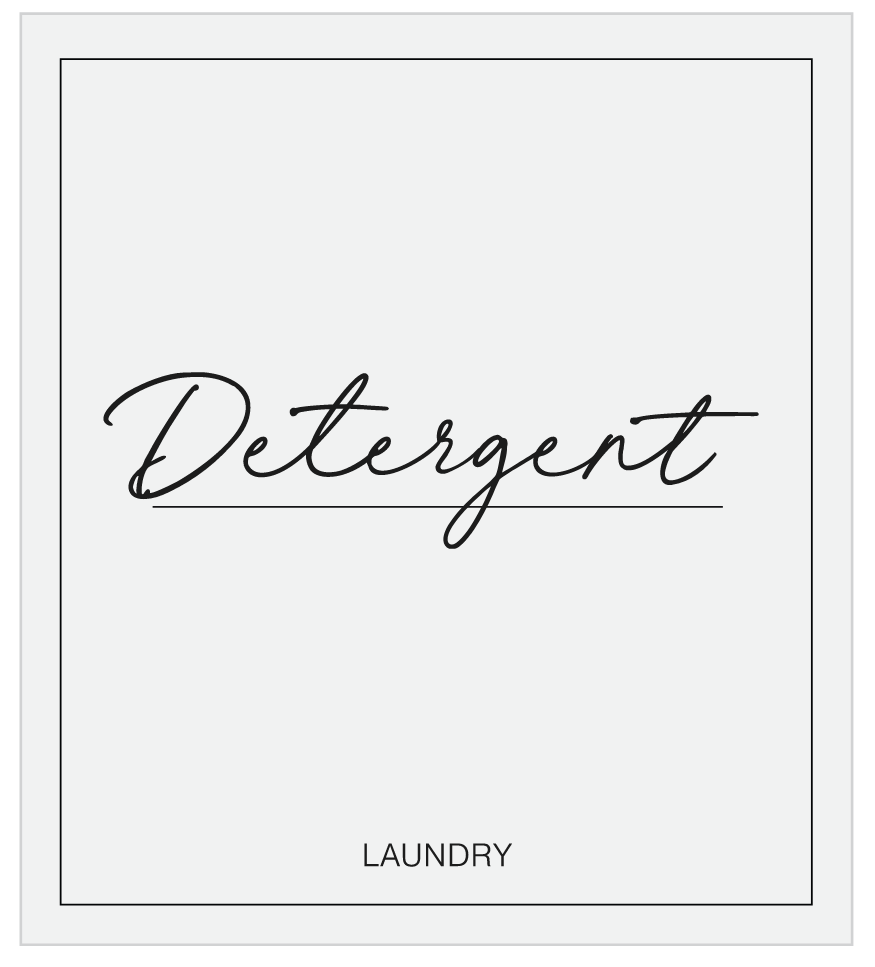 Detergent Label
