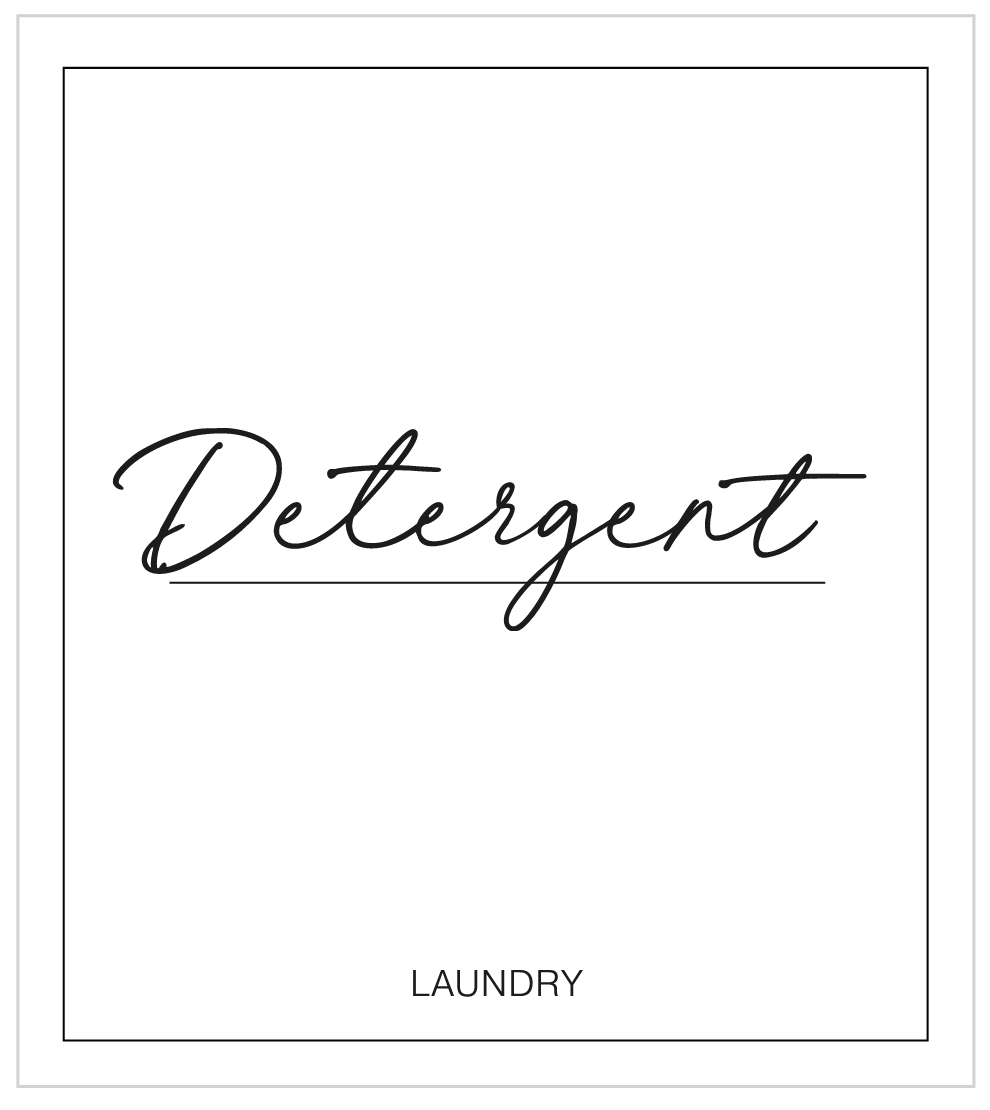 Detergent Label