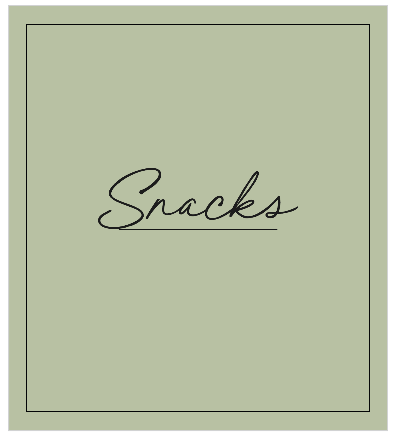 Snacks Label