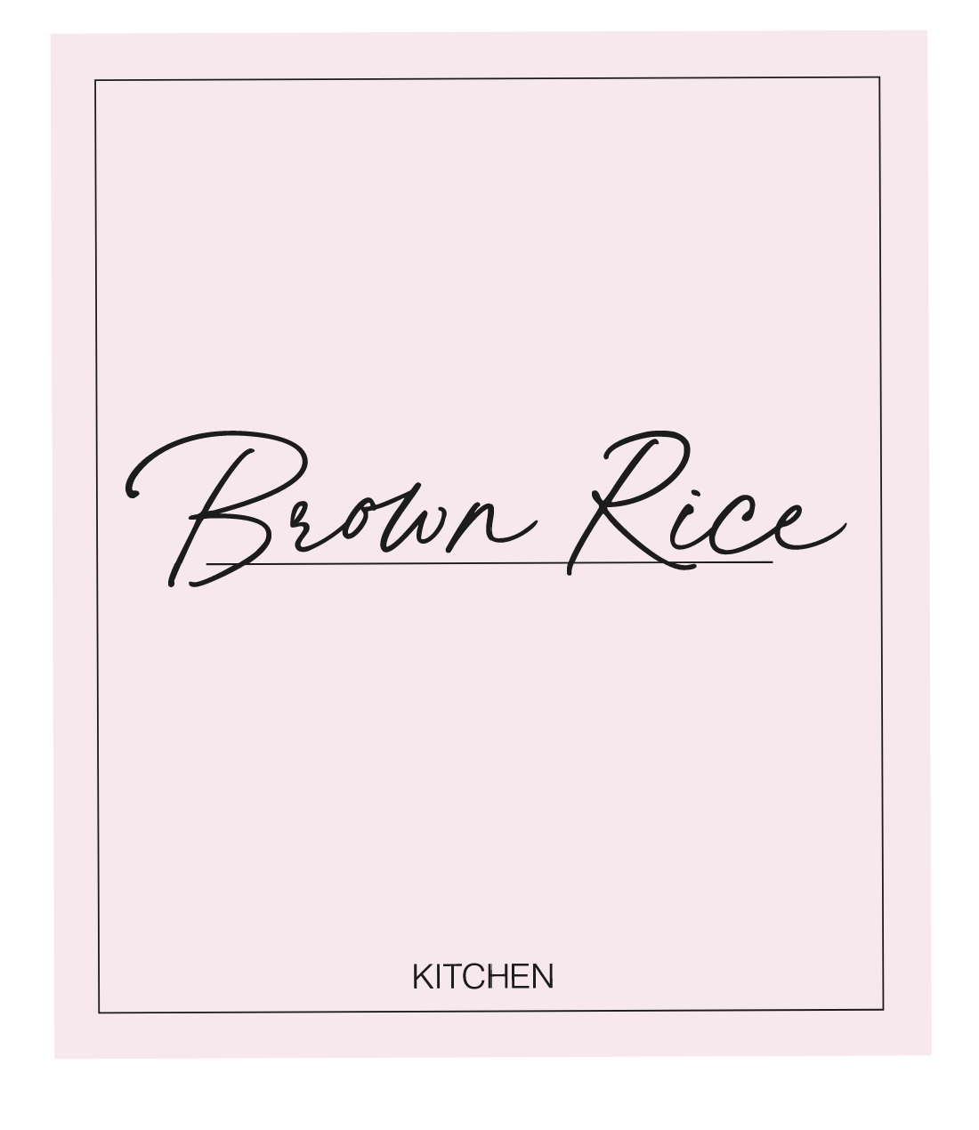 Brown Rice Label
