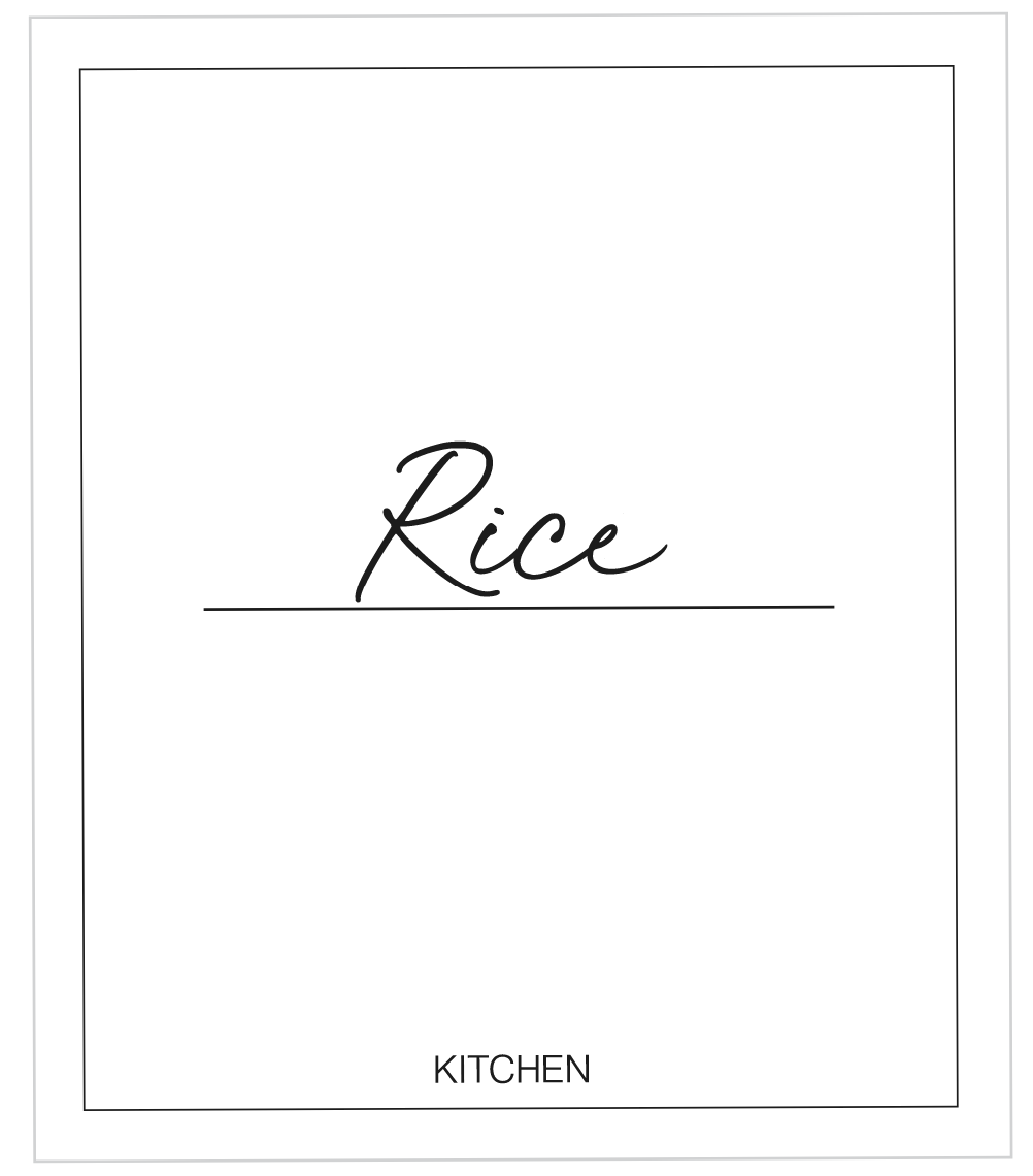 Rice Label
