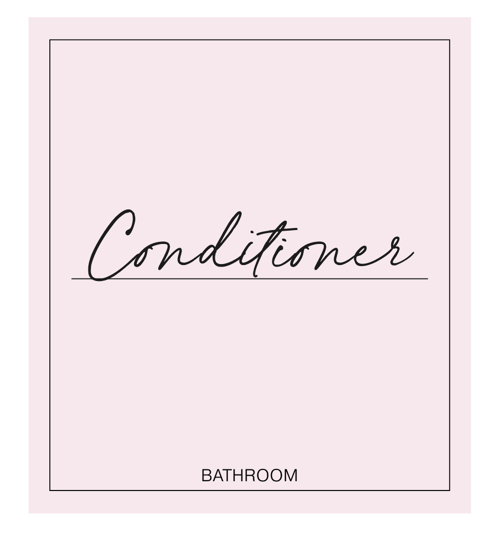Conditioner Label