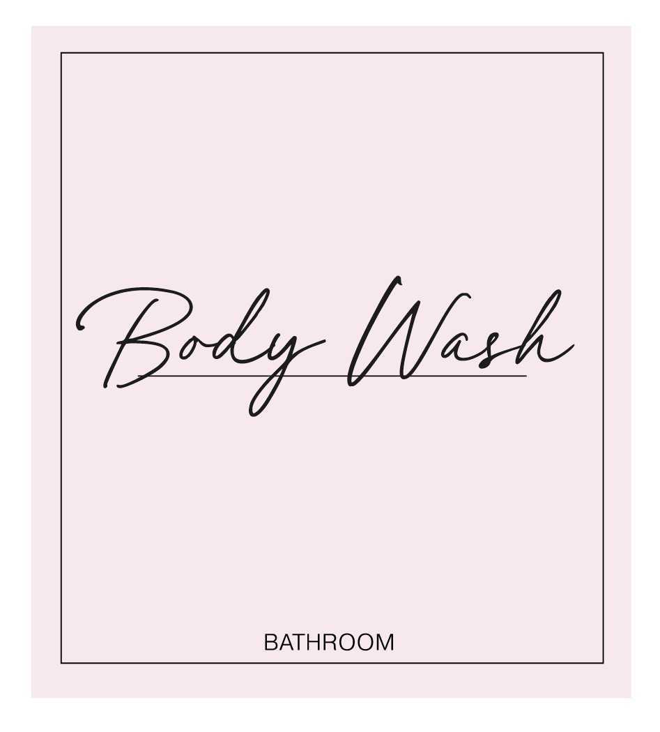 Body Wash Label