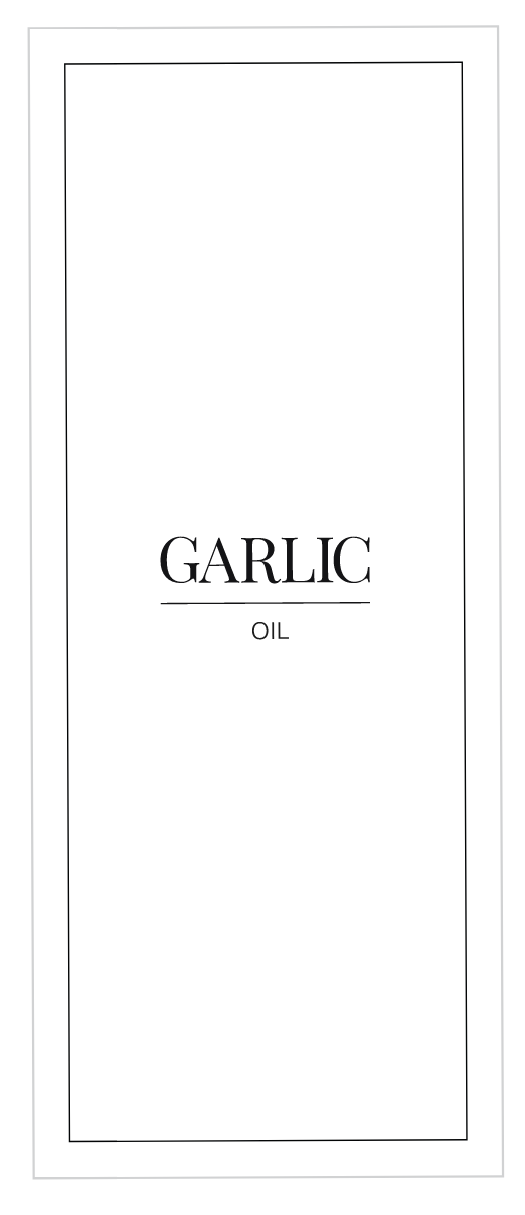 Garlic Oil Label