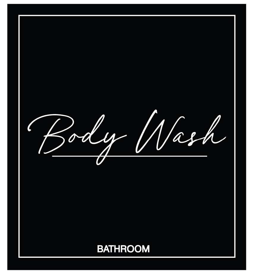 Body Wash Label