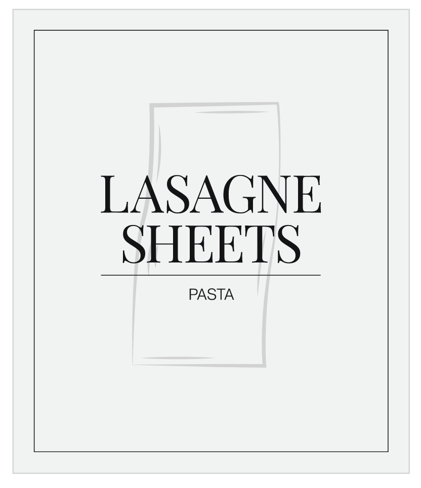 Lasagne Sheets Label